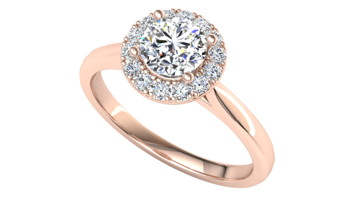 Single halo 0.5ct