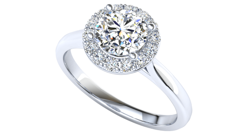 Single halo 0.7ct