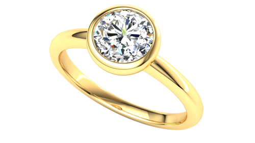 Tube solitaire 1ct