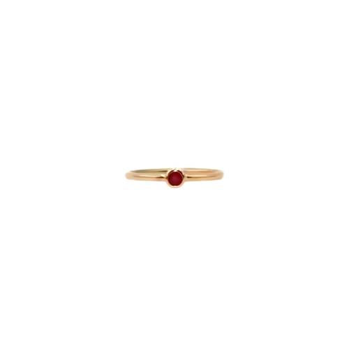 9ct Yellow Gold Ruby Stack Ring