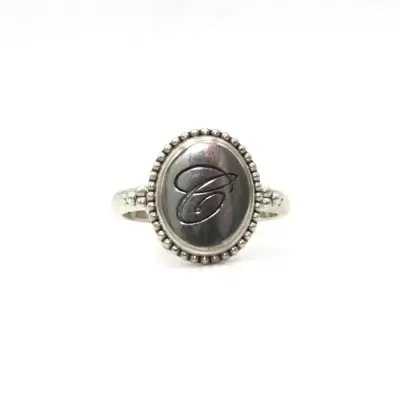 Silver Customisable Signet Ring