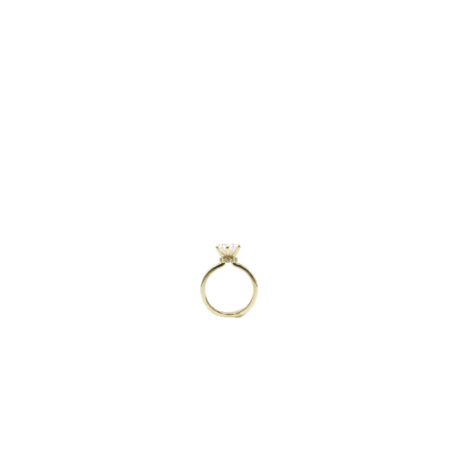 9ct Yellow Gold Oval Lab Grown Diamond Ring - Image 2